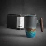 Grand mug en céramique, artisanat japonais