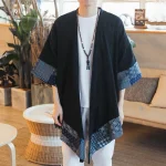 Kimono masculin léger en tissu fluide