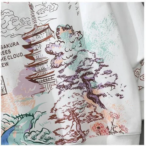 Hoodie au design japonais pour les journées fraîches