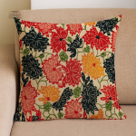 Housse d'oreiller vintage japonaise décorative