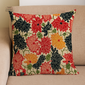 Housse d'oreiller vintage japonaise décorative