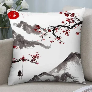 Housse de coussin Japonais au design élégant