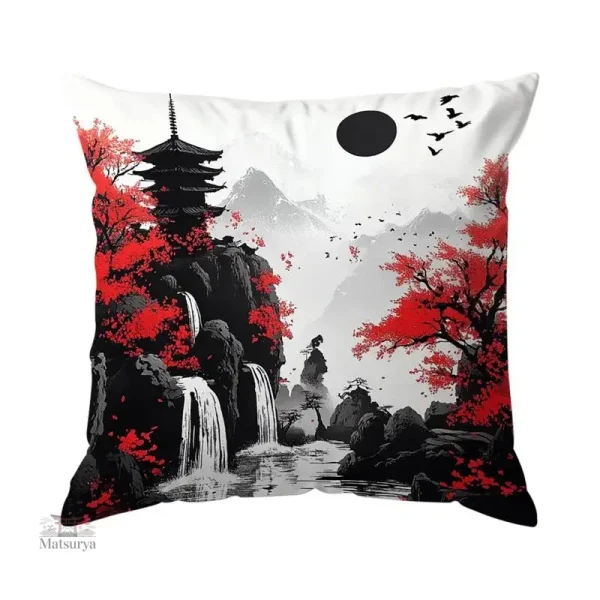 housse-de-coussin-decorative-imprime-japonais-1 Housse de Coussin Décorative Imprimé Japonais