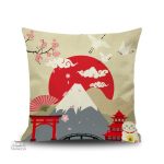 Housse de coussin japonais élégante et moderne