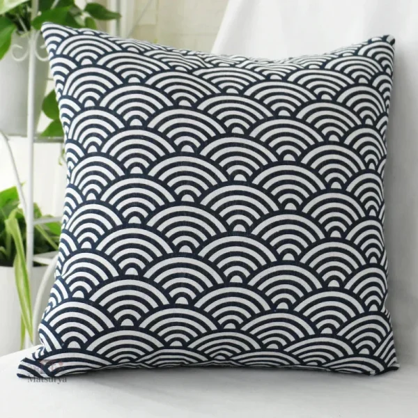 housse-de-coussin-japonaise-a-motif-vagues-1 Housse de coussin japonaise motif vagues