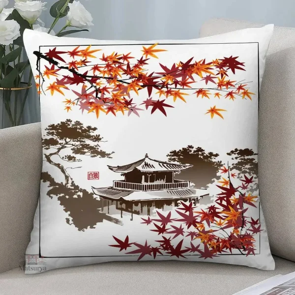 housse-de-coussin-japonaise-imprimee-1 Housse de coussin japonaise imprimée pour décoration intérieure