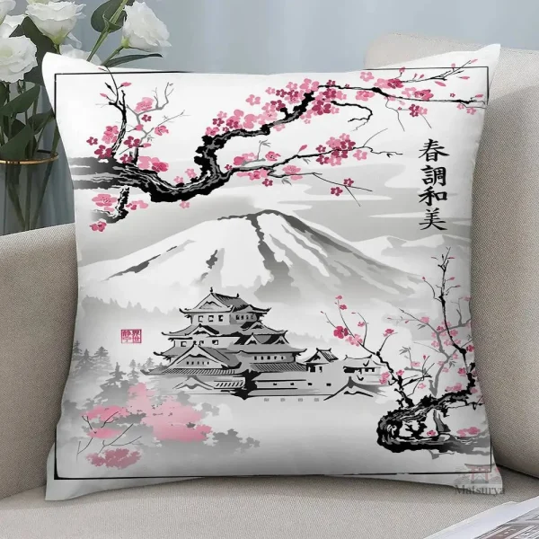 housse-de-coussin-japonaise-raffinee-1 Housse de coussin japonaise élégante pour décoration intérieure