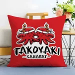 Housse de Coussin Takoyaki Japonaise