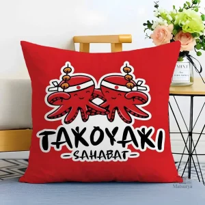 Housse de Coussin Takoyaki Japonaise