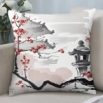 Housse de Coussin Japonaise Zen Design