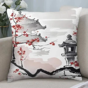 Housse de Coussin Japonaise Zen Design