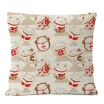 Housse de coussin Maneki Neko décorative et chanceuse