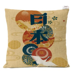 Housse de coussin Japonais élégante et contemporaine