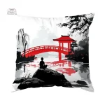 Housse de Coussin Pont Japonais élégante et confortable