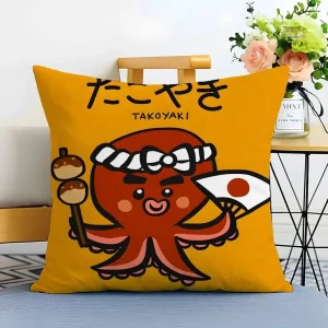 Housse de coussin japonaise élégante et raffinée