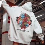 Sweatshirt japonais homme, design moderne et décontracté