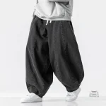 Pantalon ample pour homme inspiré du style japonais