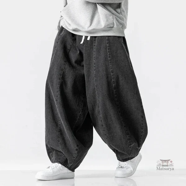 Pantalon ample pour homme inspiré du style japonais