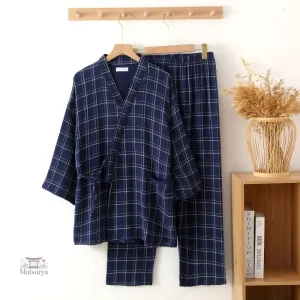 Tenue décontractée en tissu à carreaux pour hommes