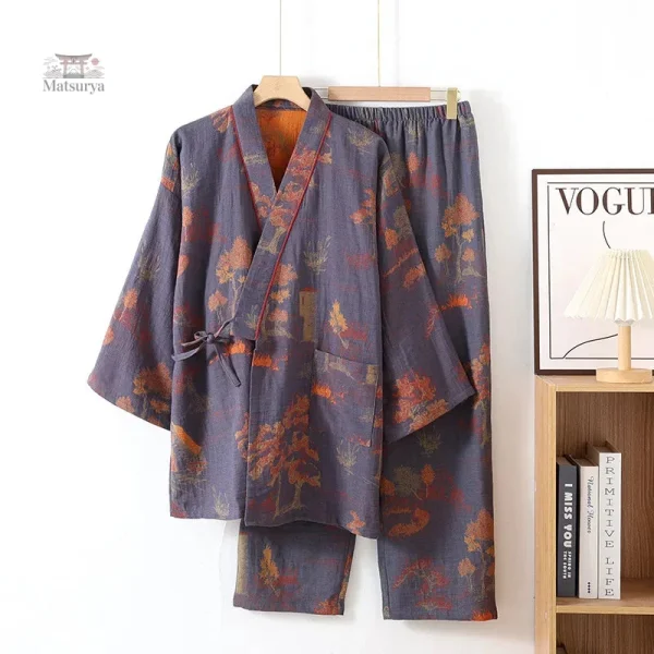 Jinbei Homme, tenue estivale légère avec motifs élégants