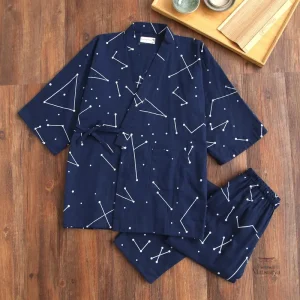 Jinbei homme à motifs géométriques élégant et confortable