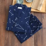 Mode estivale Jinbei homme à motifs géométriques uniques