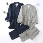 Jinbei homme à pois, vêtement traditionnel japonais