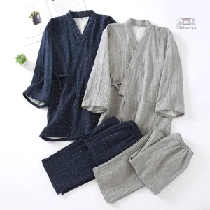 Jinbei homme à pois, vêtement traditionnel japonais