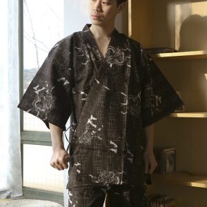 Jinbei Homme Ample en tissu léger et confortable