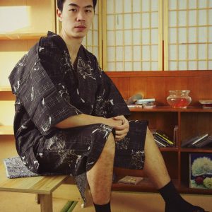Jinbei ample pour homme, style japonais traditionnel