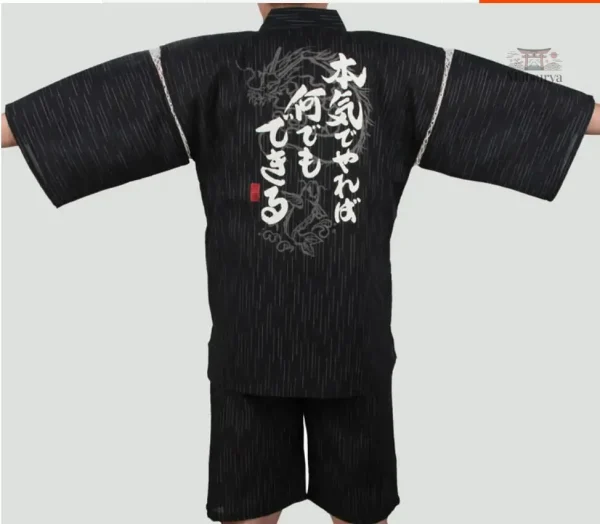 Jinbei homme en coton avec design dragon