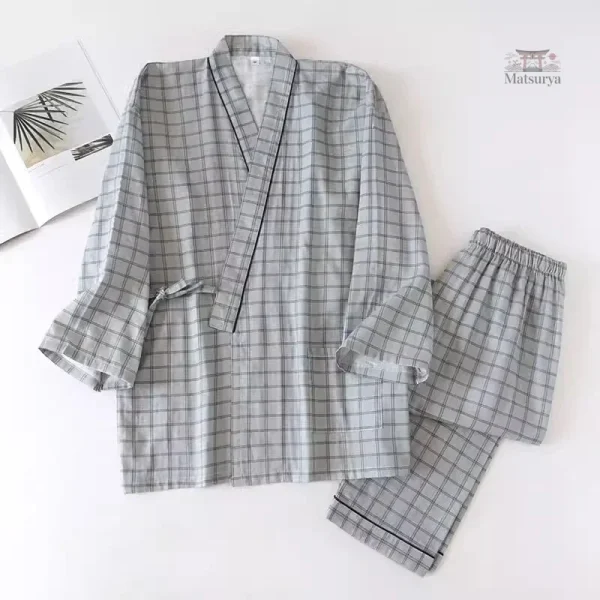 Vêtement traditionnel japonais pour homme, style jinbei