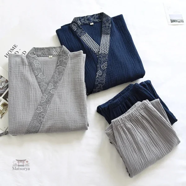 Jinbei homme en tissu chaud pour l'hiver