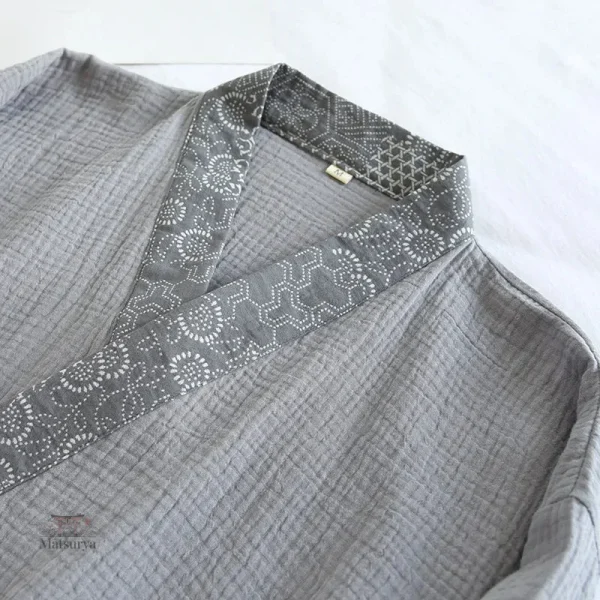 Pyjama jinbei homme en tissu doux et chaud