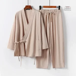 Jinbei homme avec lacets pour une allure décontractée