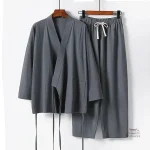 Vêtement traditionnel japonais Jinbei pour homme