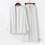 Jinbei homme, tenue estivale ouverte pour détente