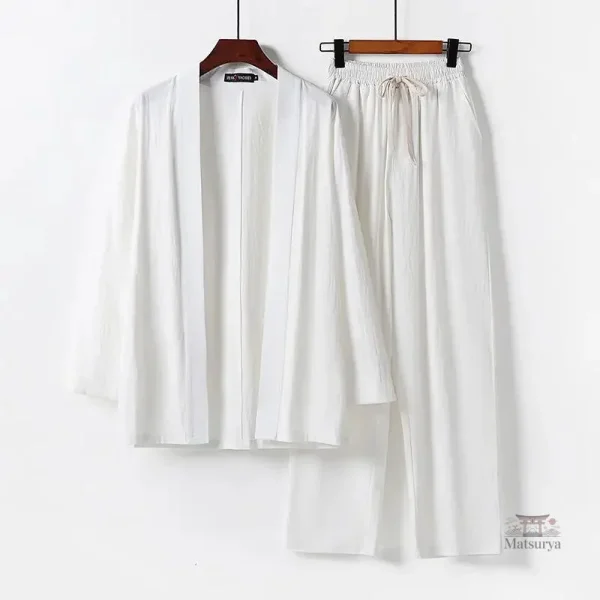 Jinbei homme, tenue estivale ouverte pour détente