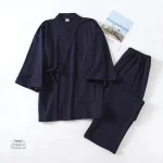 Vêtement traditionnel japonais Jinbei pour homme, style décontracté