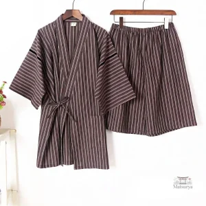 Jinbei homme, tenue estivale confortable avec manches courtes