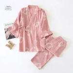 Ensemble Jinbei féminin japonais élégant
