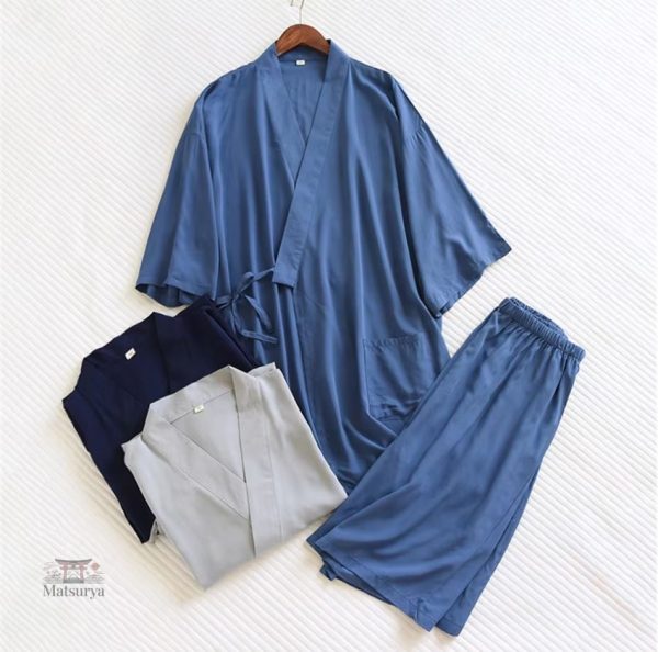 Vêtement traditionnel japonais Jinbei pour homme