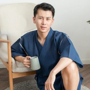 Jinbei homme en tissu respirant, style japon
