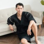 Jinbei homme avec motifs authentiques japonais