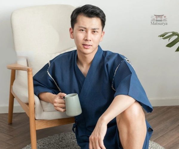 Jinbei léger pour homme, parfait pour les soirées estivales