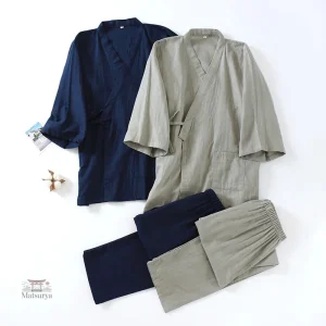 Jinbei léger pour homme, vêtement traditionnel japonais
