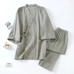 Veste Jinbei homme, style décontracté et uni