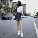 Jupe Japonaise au design écolier élégant