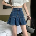 Jupe denim inspirée de la mode japonaise