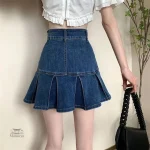 Jupe japonaise en denim tendance